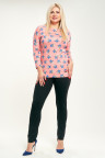 Розовая трикотажная туника